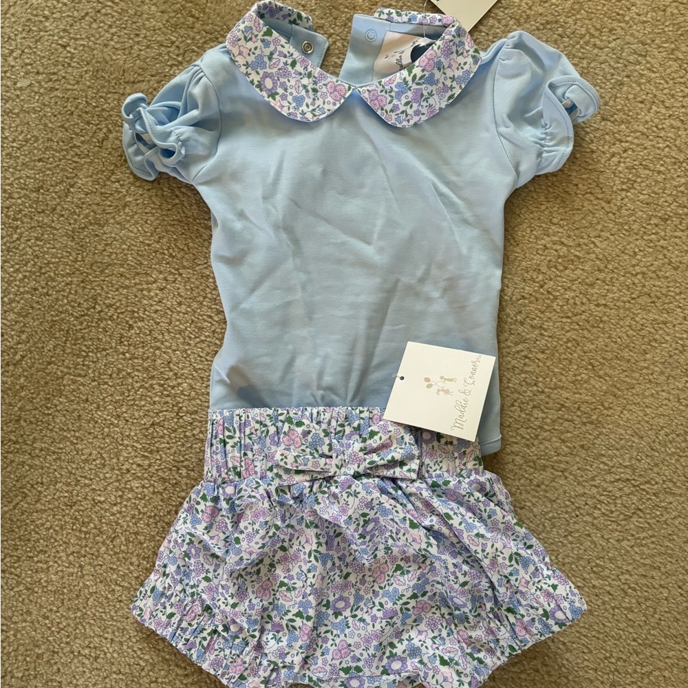 Maddie & Conner Onesie & Bloomer Set - 6-9mo